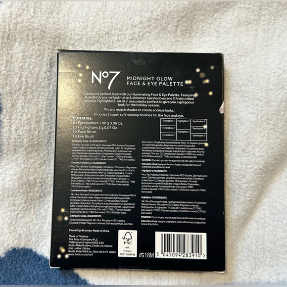 - No7 Midnight glow face & eye palette brand new eyeshadow highlighter makeup - Picture 7 of 8